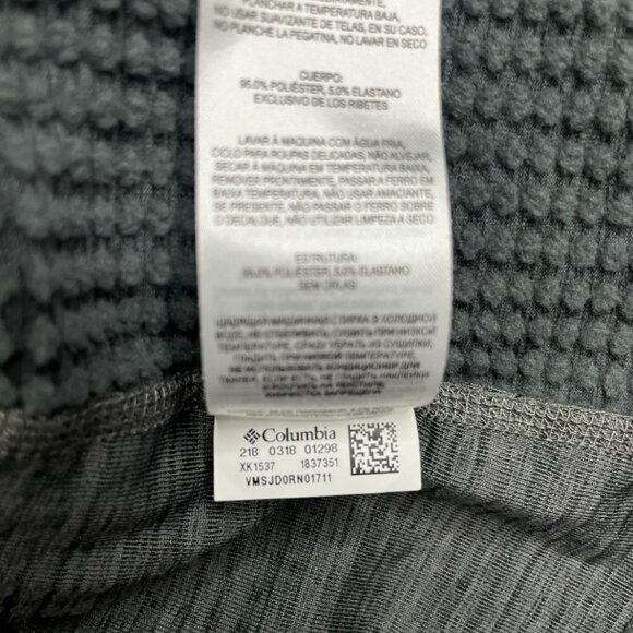 ✨ Columbia Gray Long Sleeve Pullover – Short Front Zip  Small Size ✨ - Picture 6 of 8